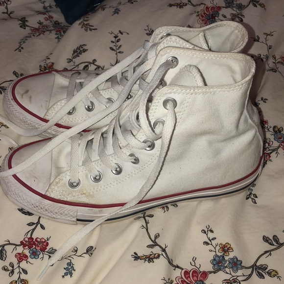 White High Top Converse - Picture 2 of 3